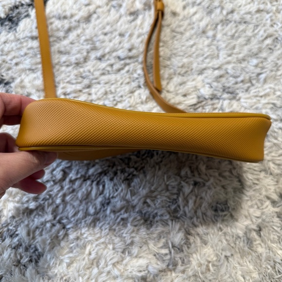 Lacoste Mustard Yellow Crossbody Bag with Crocodile Logo - Picture 4 of 10